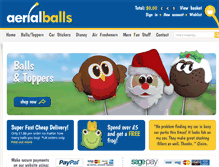 Tablet Screenshot of aerialballs.com
